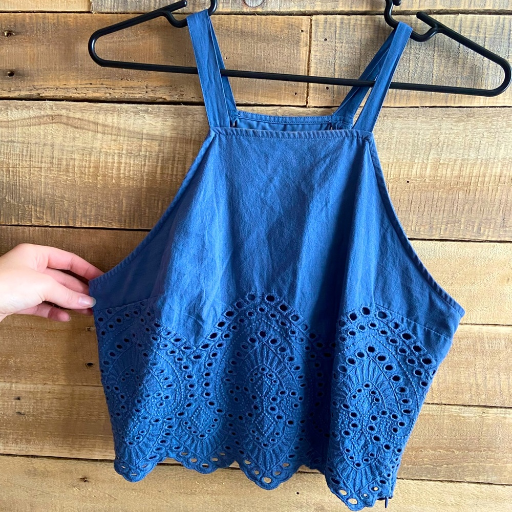 Abercrombie & Fitch Blue halter top. Size M. Never worn.